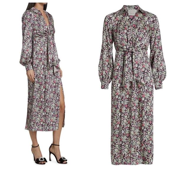 cinq a sept Dresses & Skirts - Cinq à Sept Midi Dress Womens 14 Floral Dainty Cocktail Elegant Feminine Multi